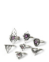 Flora Midi Ring Set
