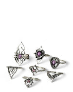 Flora Midi Ring Set