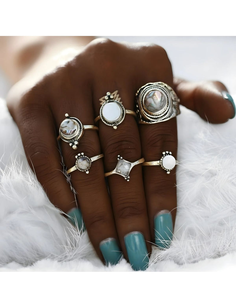 Carmen Vintage Midi Ring Set