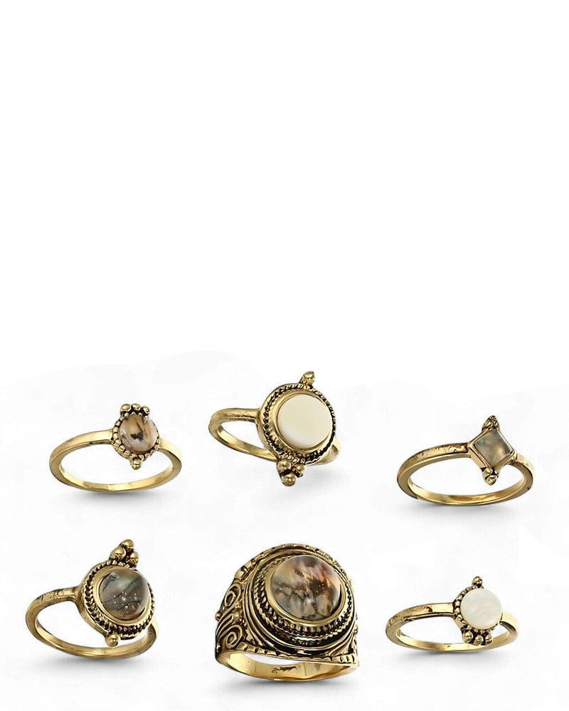 Carmen Vintage Midi Ring Set