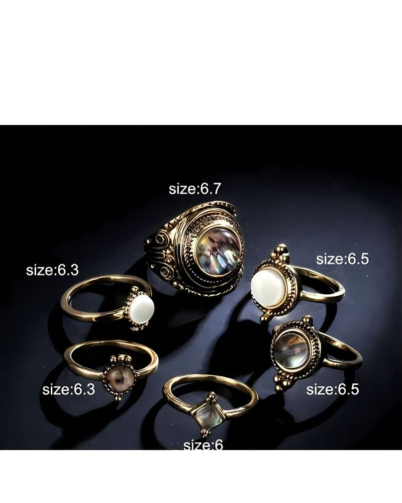 Carmen Vintage Midi Ring Set