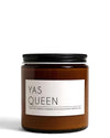 Candle jar with 'YAS QUEEN' label on a white background