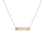 Blessed Bar Necklace - Morph Boutique