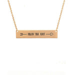 Follow Your Heart Bar Necklace - Morph Boutique