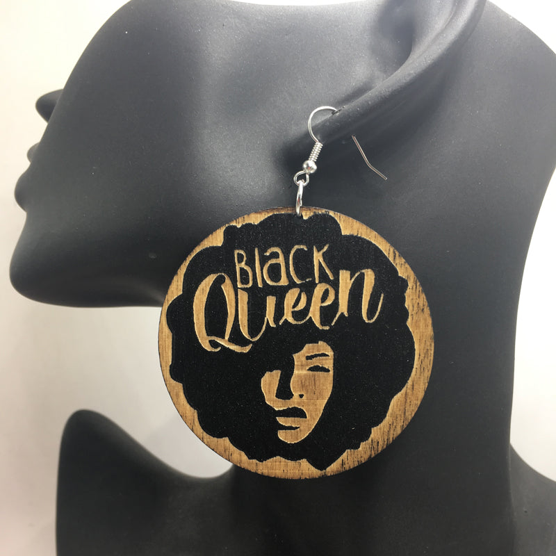 Black Queen Earrings - Morph Boutique